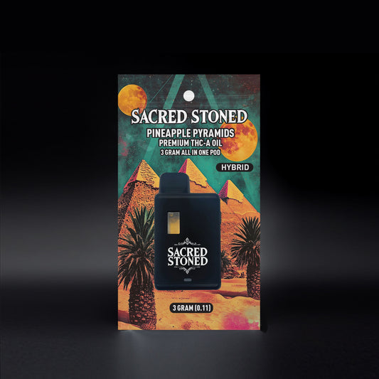 THC-A Vape - Pineapple Pyramid - 3G Hybrid/Adventure All in One Disposable