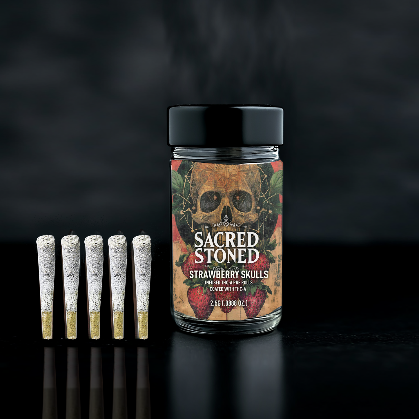 THC-A Pre-Rolls - Strawberry Skulls - 3.5G